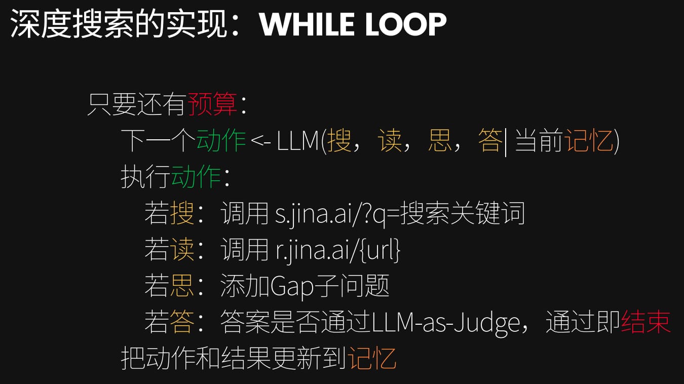 Jina AI 的深度搜索运行流程